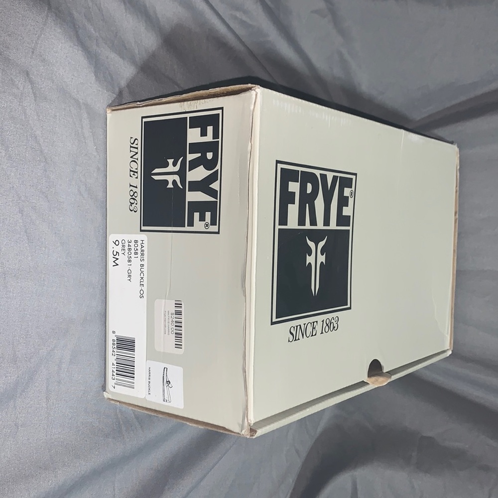 Frye Harris Buckle-OS Grey Men’s 9.5